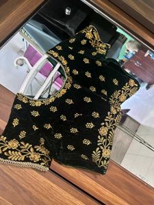 bottle green colour lehenga choli