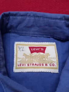 USED FULL SLEEVE Levi's Men's Blue Casual Shirt