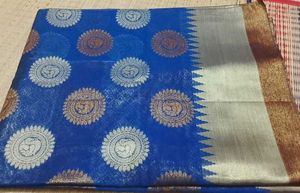 New Royal Blue Silk Saree