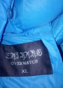 Blue Puffer Jacket with Fur Hood