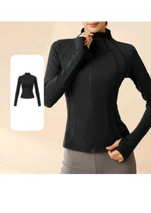 Savana -Black Zip-Up Athletic Jacket