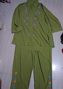 Embroidered co_ord set