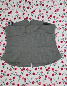 Gray Formal tube top corset