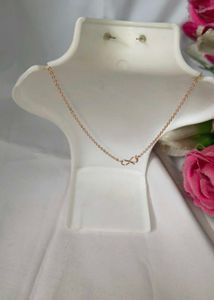 Butterfly Purple Metal Necklace and Earrings Set