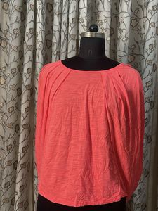 Coral Dolman Sleeve Top