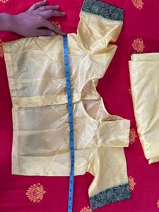 Beautiful Yellow Saree with Green Border