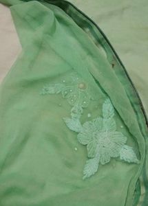 pure chiffon hand embroidered saree