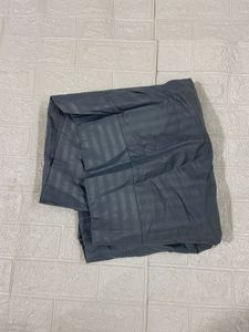 Grey Striped dual bed mattress cover