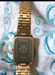 Titan Gold-Tone Analog Watch