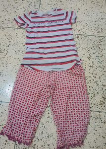 nightwear pjama and tshirt