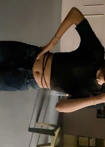 Black Tie Crop Top