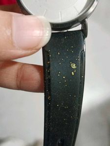 Classic Black Leather Strap Watch