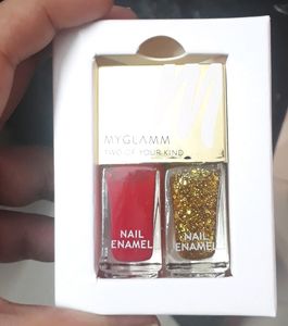 MyGlamm Two Of Your Kind Nail Enamel Duo Glitter C