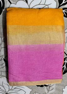 Vibrant Striped Silk Saree💗