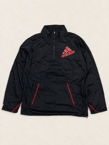 Adidas Vintage Half-Zip Pullover Jacket.