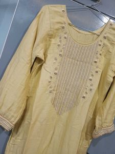 Yellow afgani shalwar Kurta Set