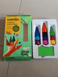 Camlin Finger Crayons - 10 Shades