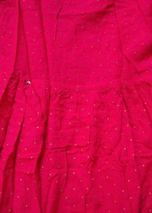 Vibrant Pink Embroidered Kurta Set
