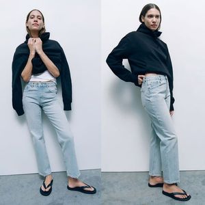 Zara Light Wash Denim Jeans