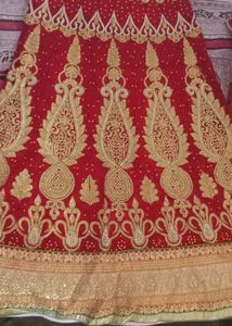 Stunning Red Embroidered Lehenga Choli