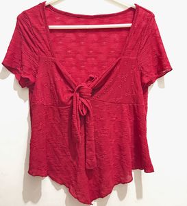 SAVANA Front Bow Sash Versatile Top