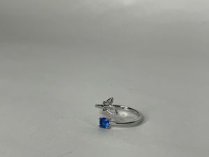 Butterfly Ring Blue Stone