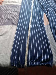Striped Wide-Leg Pants