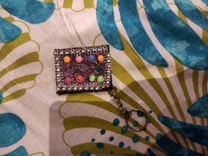 Rhinestone Square Keychain book