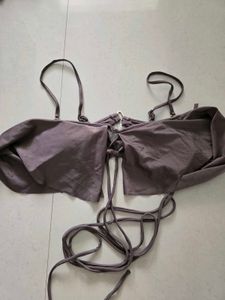 Ruffled Wrap Bikini Top