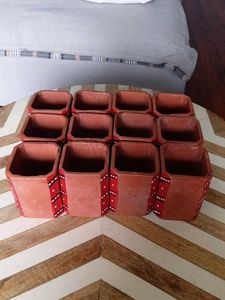 Set of 12 Terracotta Glasses