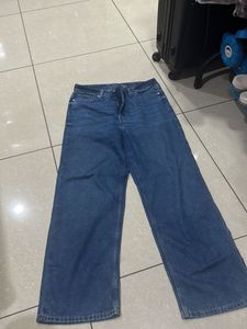 H&M Wide Leg Denim Jeans
