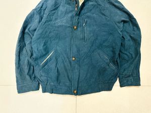 Men's Vintage Teal Bomber Jacket 🇺🇸