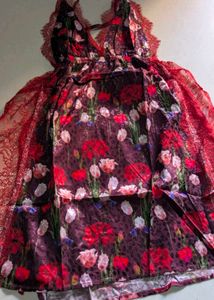 Floral Print Nighty combo