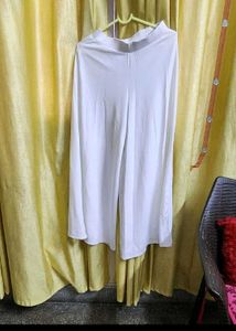 White Flared Trousers Annabelle By Pantaloons