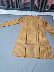 Yellow Striped Kurta