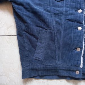 Corduroy Jacket with Sherpa Collar
