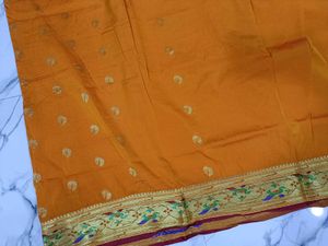 Elegant Yellow Paithani Saree