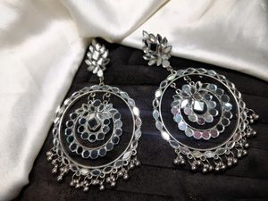 Mouni Roy inspired -Gorgeous Mirror work Earrings 👌💞