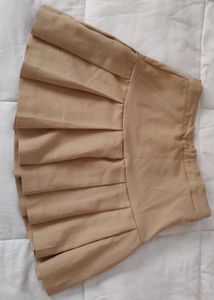 Sand Colour Short Skirt