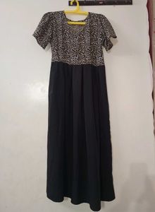 Leopard Print Maxi Dress 🖤