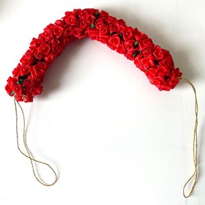 Artificial Red Rose Gajra