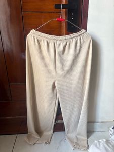 Ribbed Knit Drawstring Pants