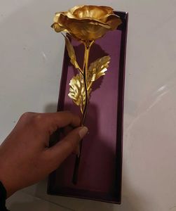 Golden Rose in Box