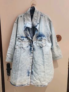 Washed Denim Long shirt