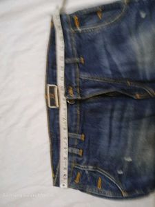 zara man  Distressed Blue Jeans