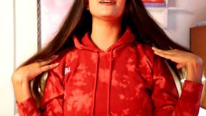 Brand New Red Crop Hoodie