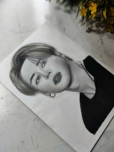 JIMIN 👑 (BTC) Hand-Drawn Portrait Sketch
