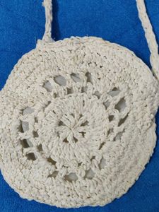 Crocheted Round Sling Bag(small)