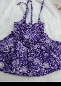 Purple Floral Cotton Top