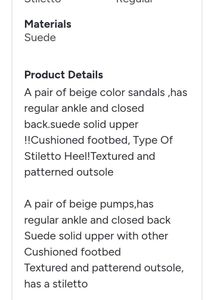 THE WHITE POLE -Beige Mid-Height Suede Pointed-Toe